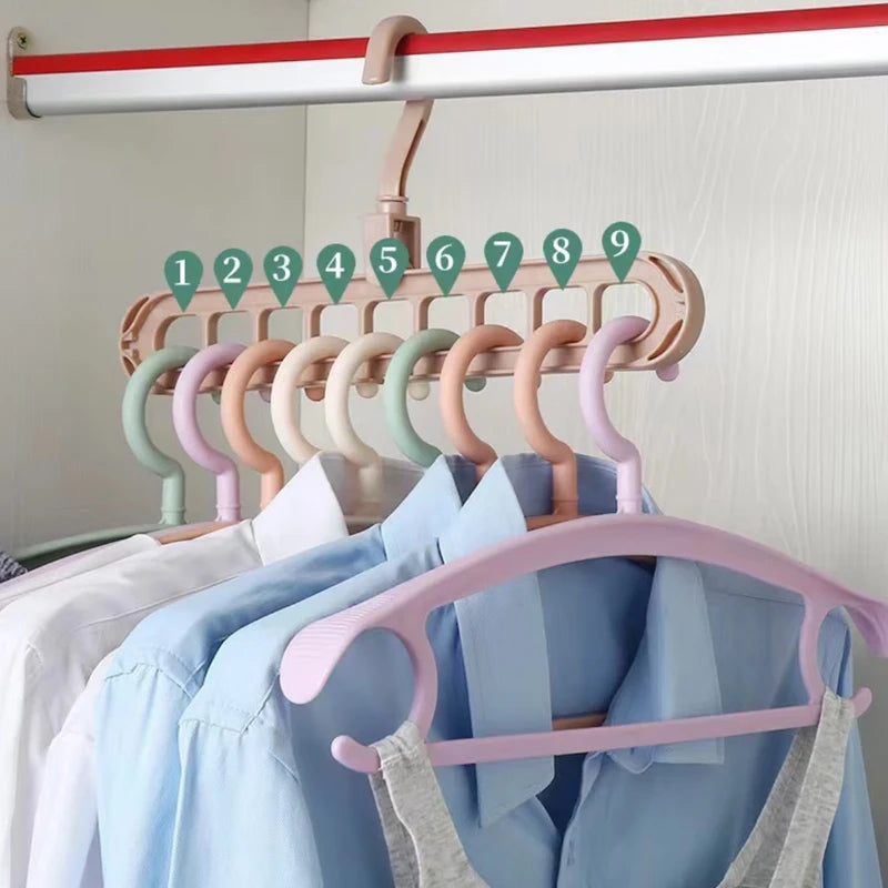 Cintre 9-en-1 – Gain de Place | Organisateur de Dressing Pliable