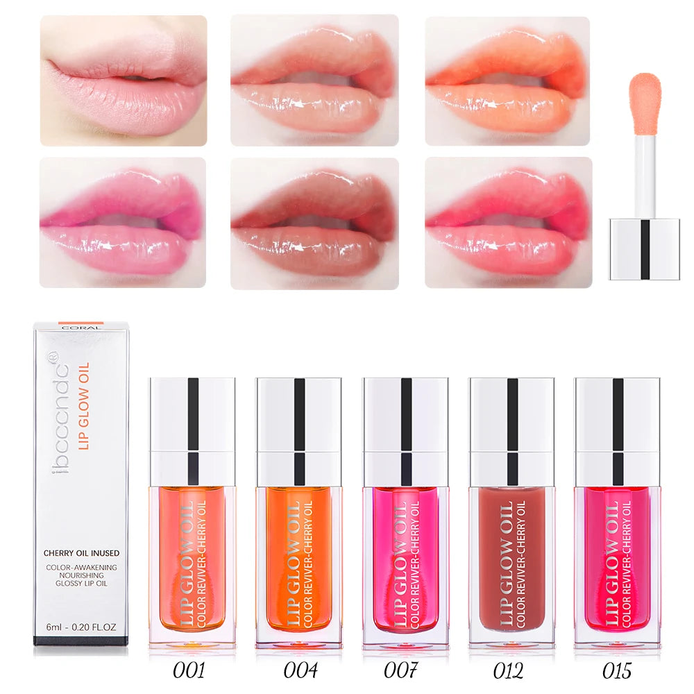 Lip Oil Teinté Hydratant – Lèvres Pulpeuses & Glossy
