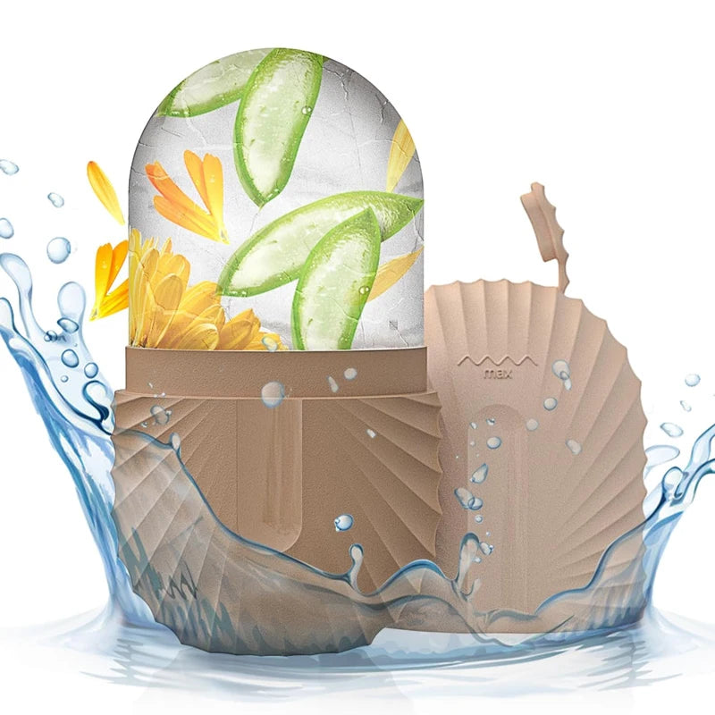 Moule à Glace Massage Visage – Anti-Poches & Resserre les Pores