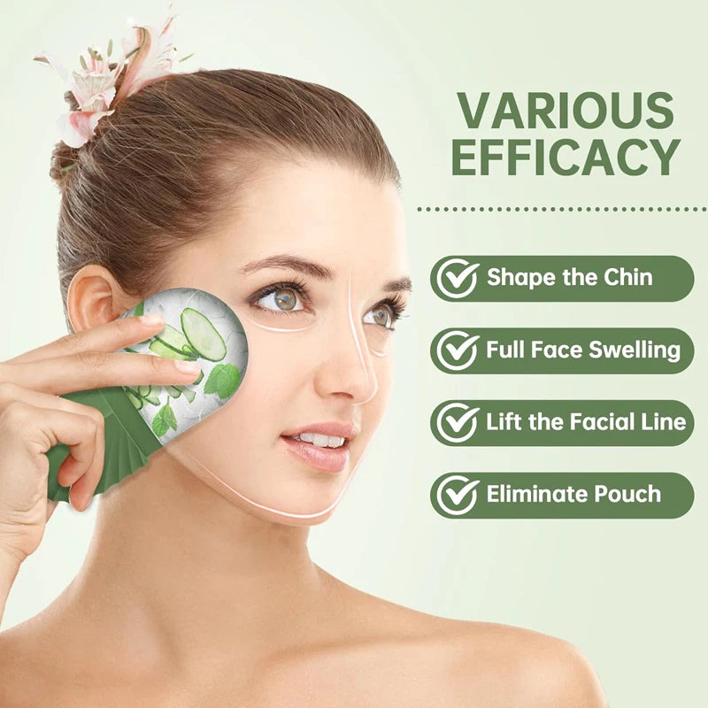 Moule à Glace Massage Visage – Anti-Poches & Resserre les Pores