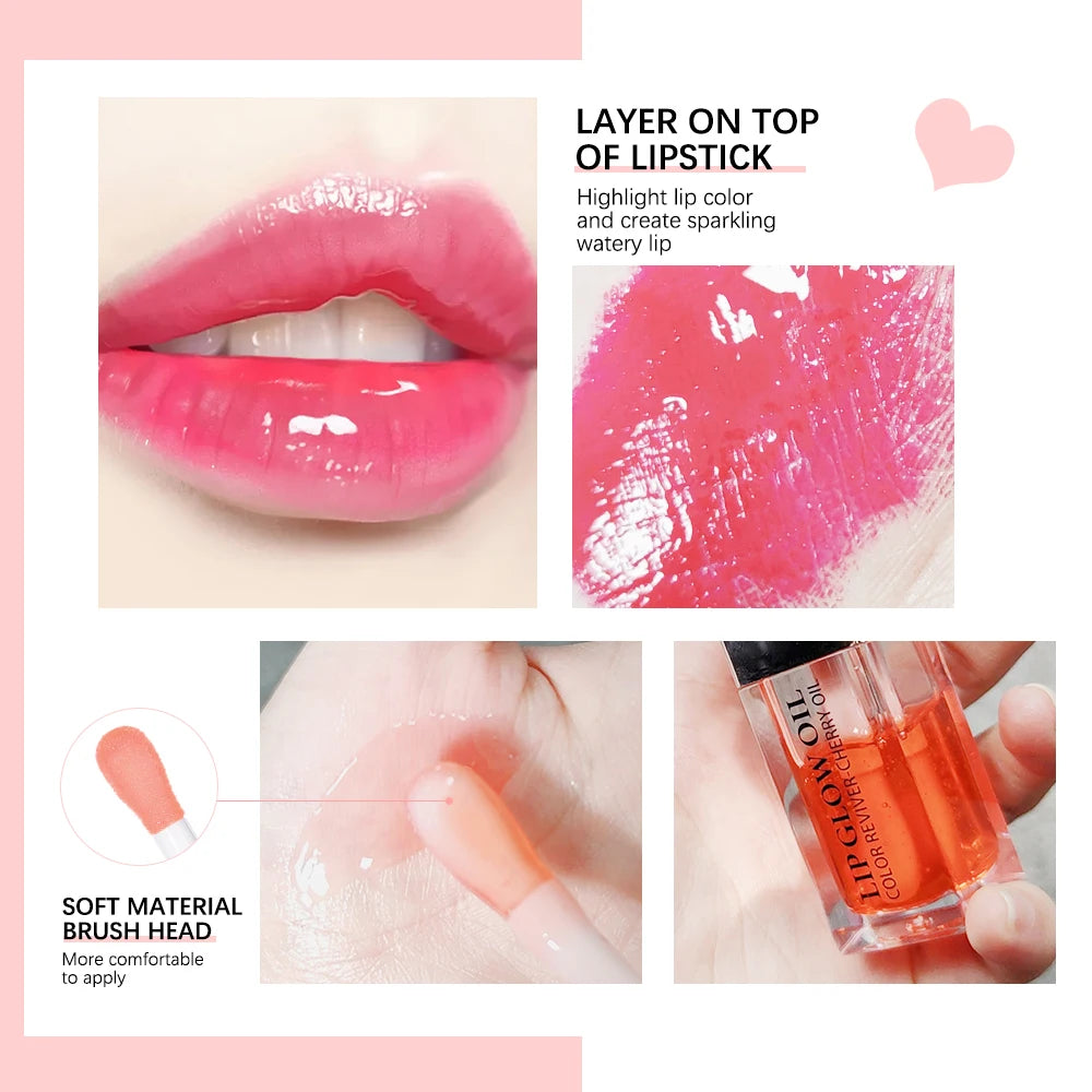Lip Oil Teinté Hydratant – Lèvres Pulpeuses & Glossy