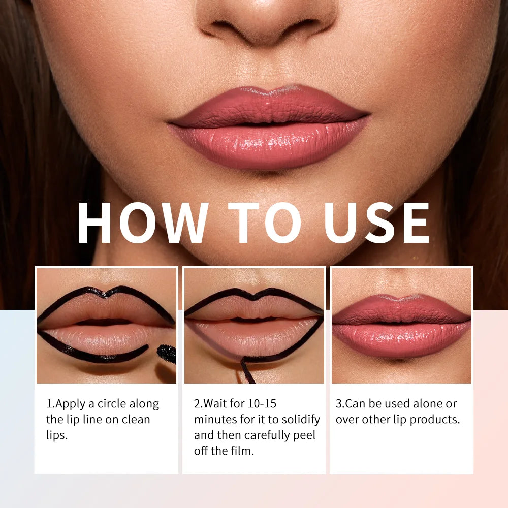 Lip Liner Tattoo Peel-Off - Contour Lèvres Longue Tenue
