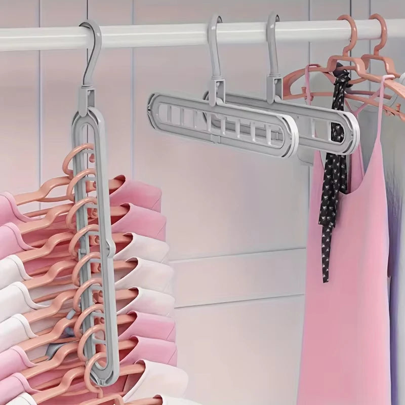Cintre 9-en-1 – Gain de Place | Organisateur de Dressing Pliable