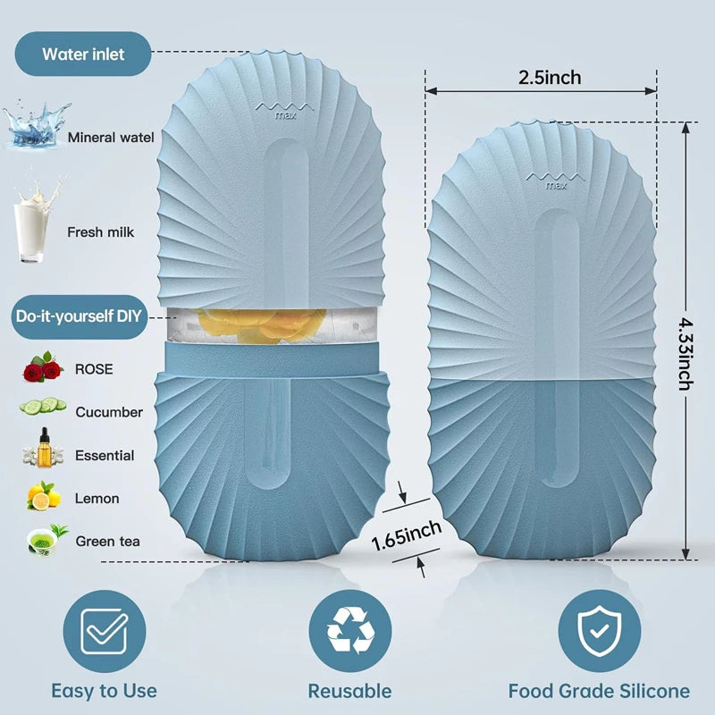 Moule à Glace Massage Visage – Anti-Poches & Resserre les Pores