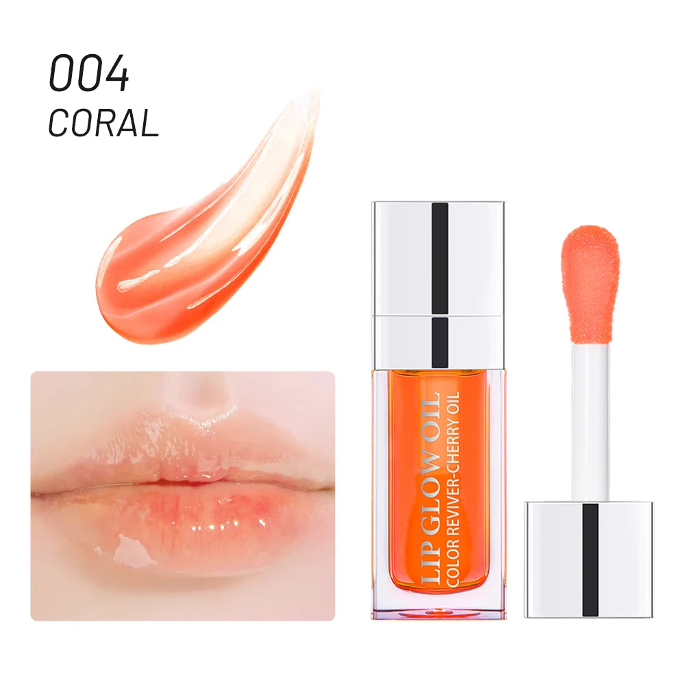 Lip Oil Teinté Hydratant – Lèvres Pulpeuses & Glossy