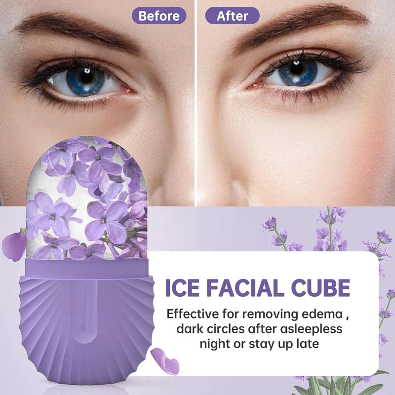 Moule à Glace Massage Visage – Anti-Poches & Resserre les Pores