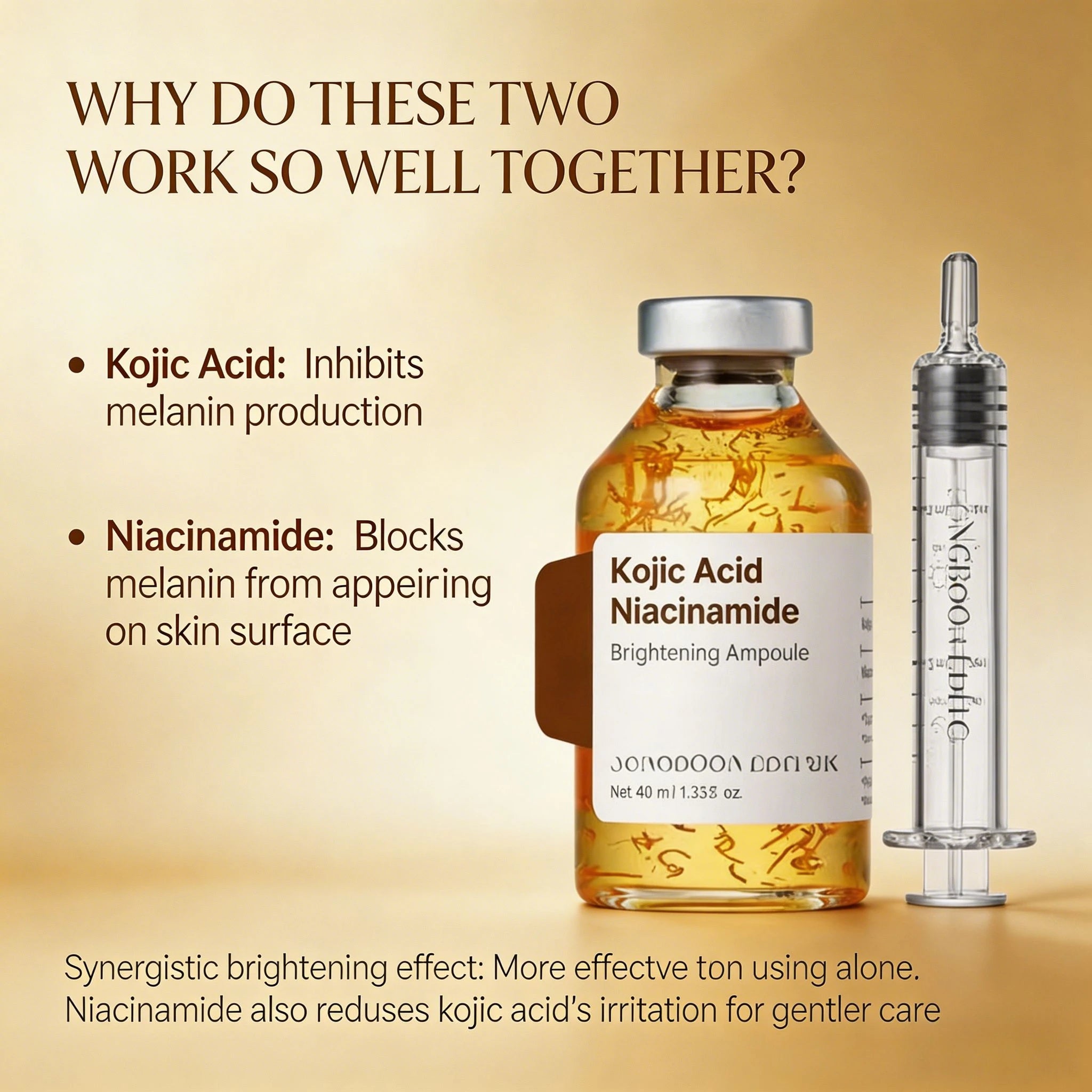 Sérum Éclaircissant Acide Kojique & Niacinamide - Anti-Taches