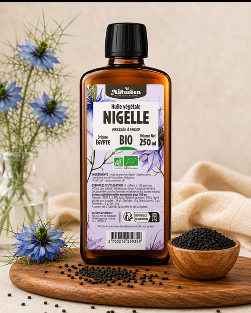 Huile de Nigelle BIO Pressée à Froid