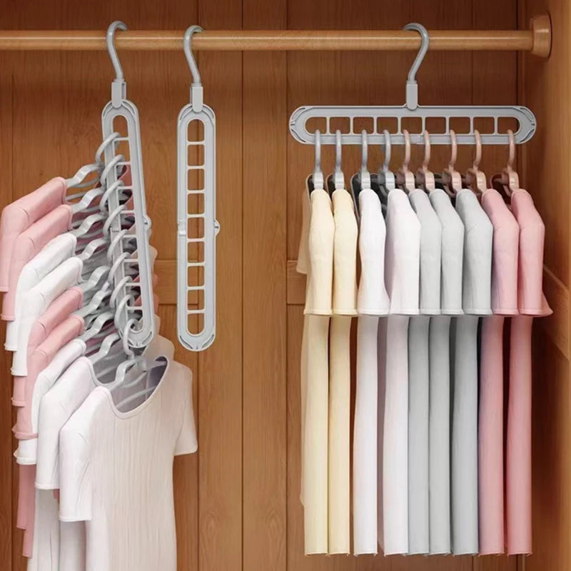 Cintre 9-en-1 – Gain de Place | Organisateur de Dressing Pliable